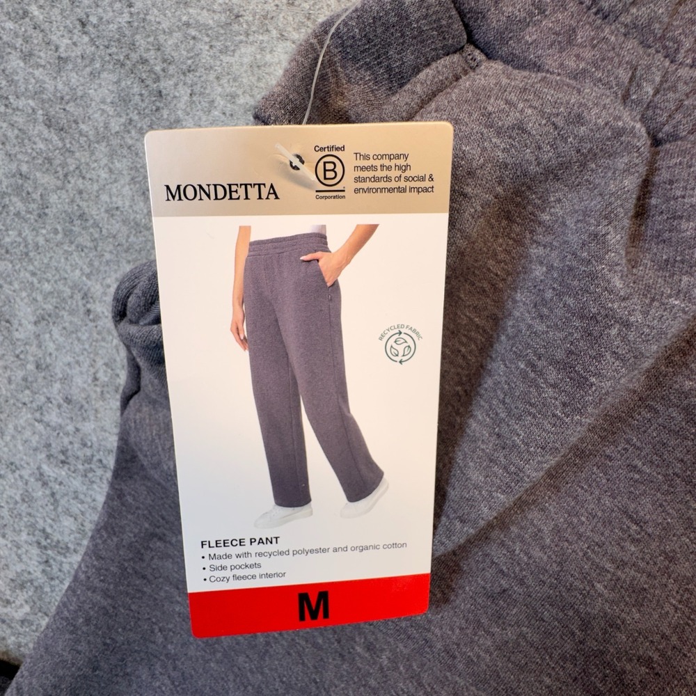 Mondetta Womens Fleece Pant Purple Heather Pockets Size Medium 1906570 - Picture 6 of 13